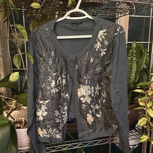 Lafayette 148 New York Dark Knit Top